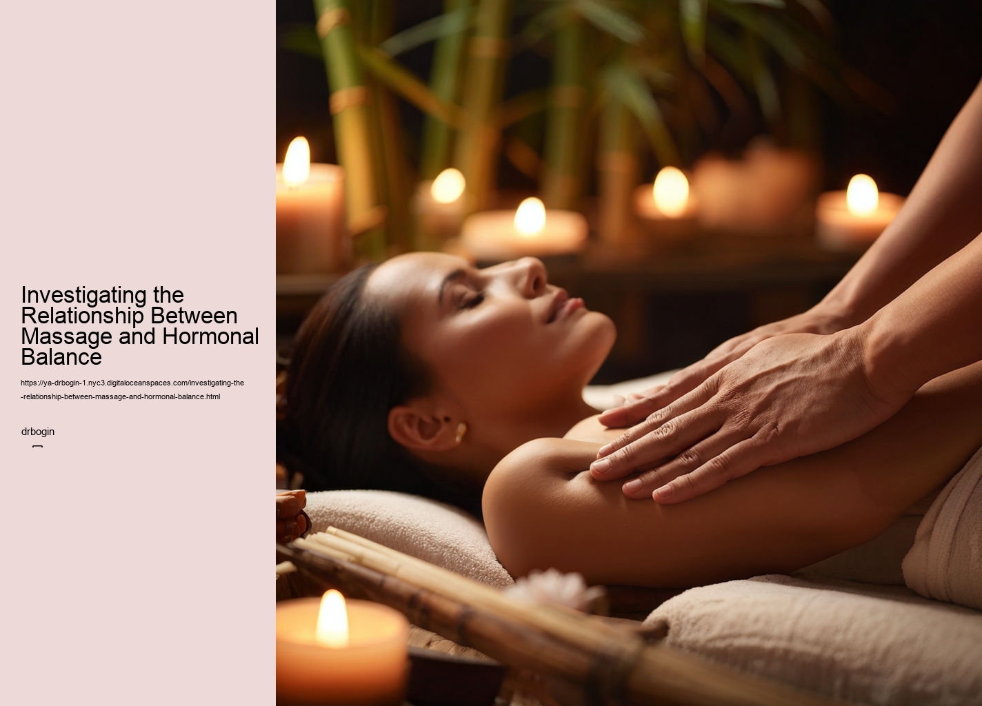 Investigating the Relationship Between Massage and Hormonal Balance